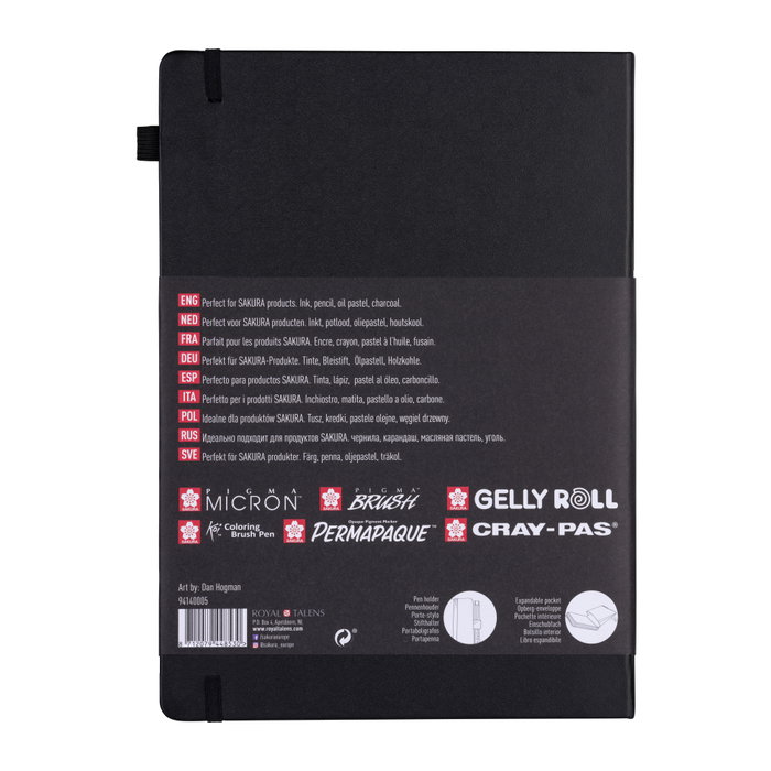 Sakura Bloc de dibujo A4 80 páginas papel blanco crema 140g Sakura Bloc de dibujo A4 80 páginas papel blanco crema 140g